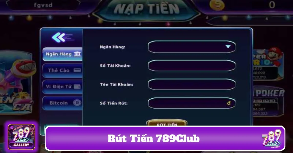 Rút Tiền 789Club: Nhận Thưởng Ngay Chỉ Với Một Vài Thao Tác 2 Điều kiện cần thiết để giao dịch rút tiền tại 789Club thành công