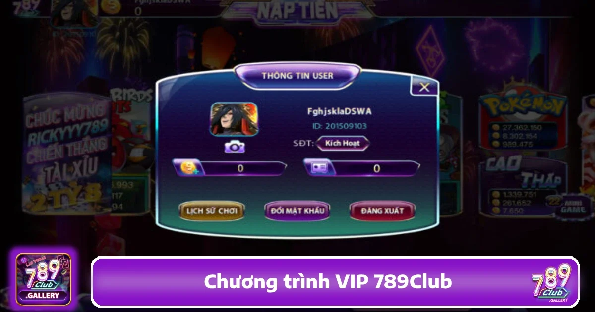 Chương Trình VIP 789Club – Ưu Đãi Cho Hội Viên Thân Thiết