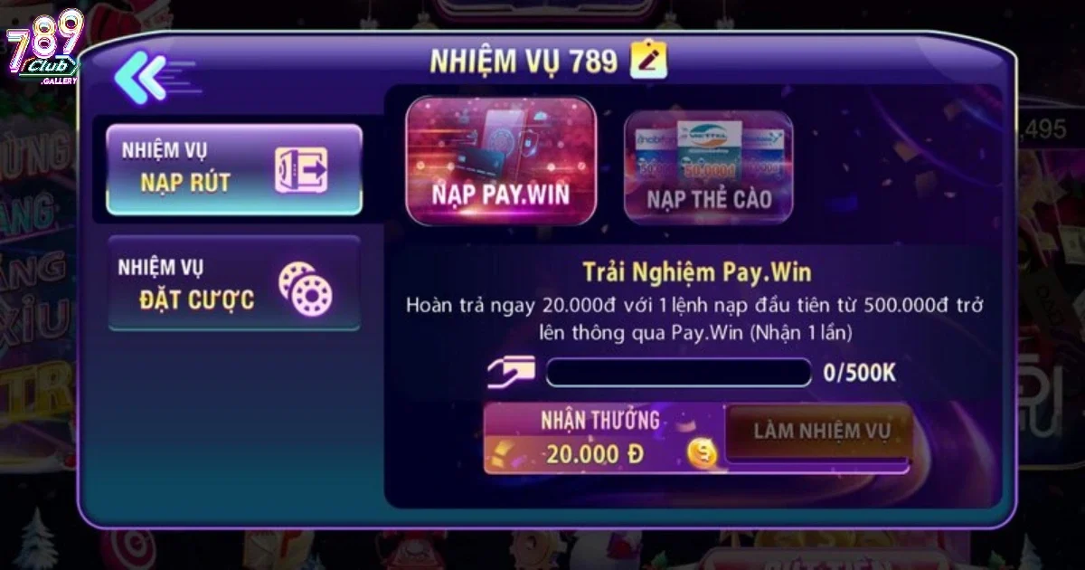 Nhận nhiệm vụ thưởng quà cực lớn