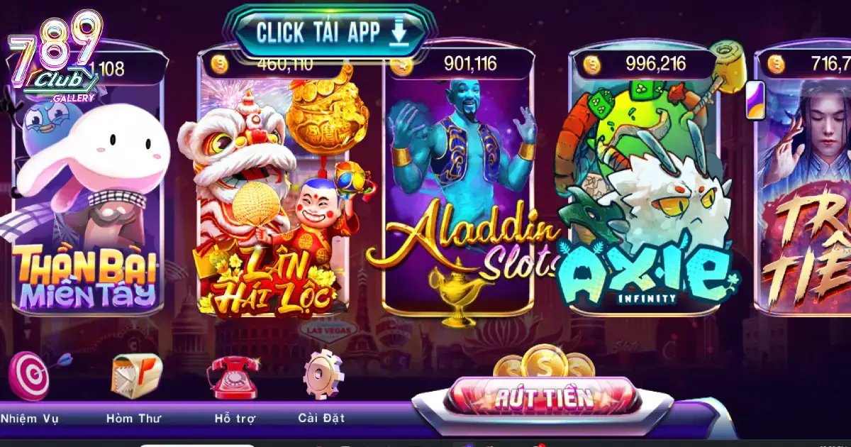 Nạp và rút thưởng dễ dàng ngay trên phiên bản ứng dụng game